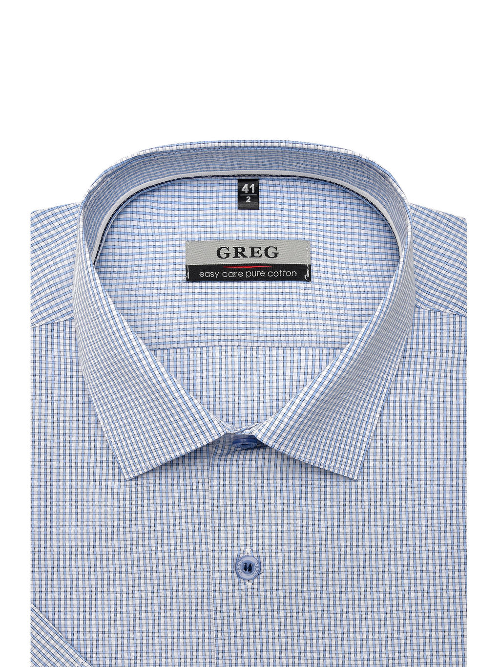 Сорочка мужская короткий рукав GREG 124/201/6177/1p