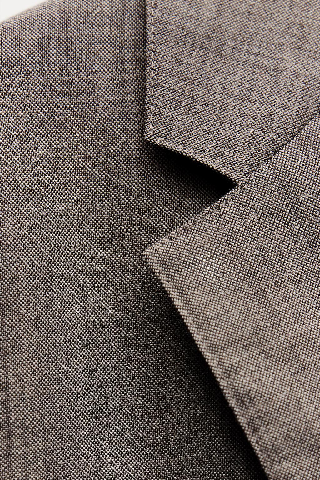 ZW COLLECTION 100% WOOL BELTED BLAZER - Zara фото 6