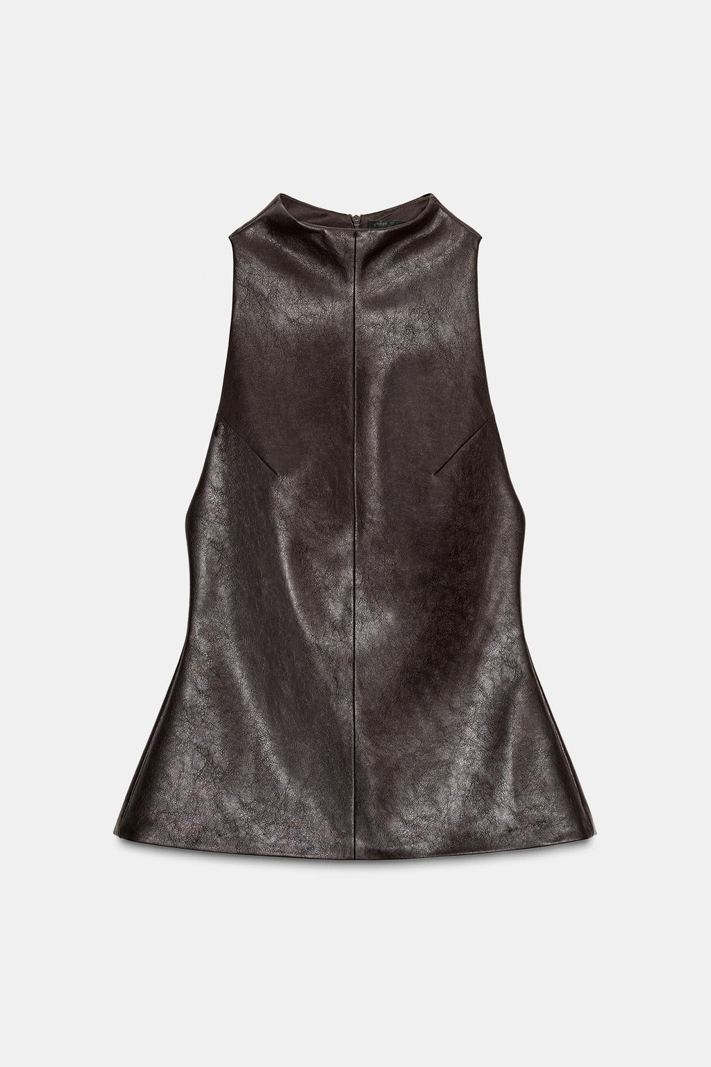 FAUX LEATHER TOP