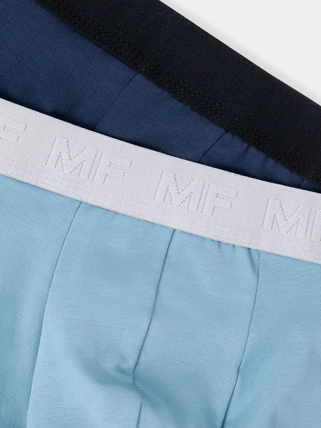 Трусы мужские боксеры мультипак (2 шт.) в темно-синих и голубых цветах туманно -голубой +т.синий 411215-2 - Mark formelle фото 7