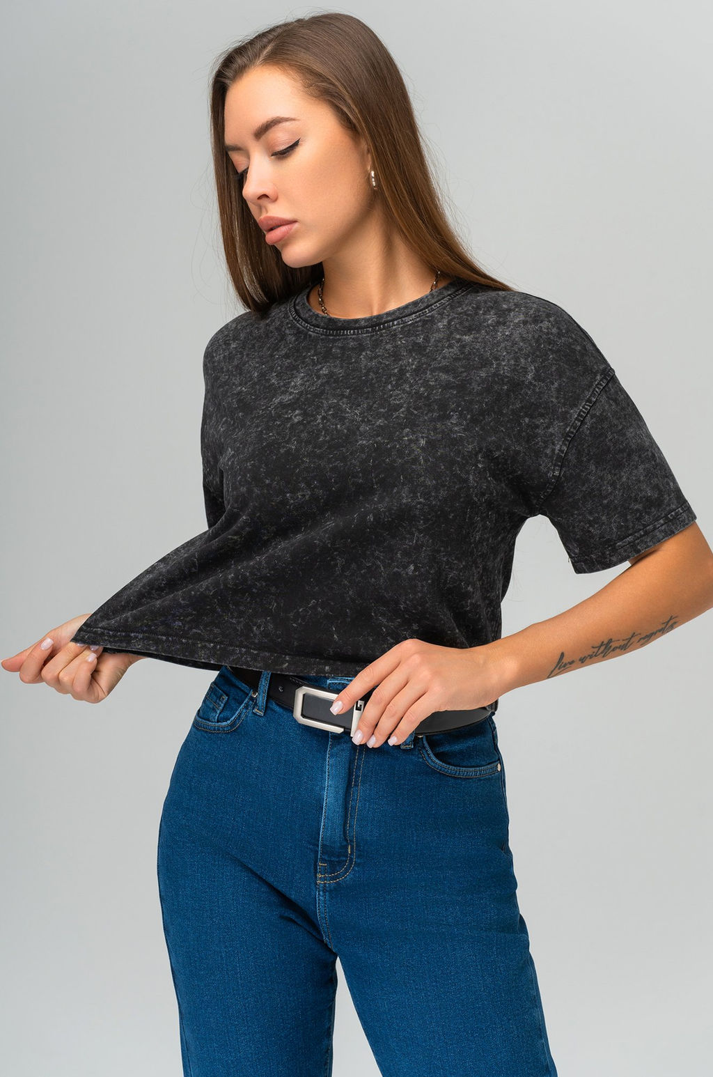 Женская укороченная футболка Happyfox