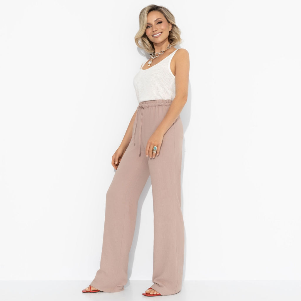 Брюки на резинке, Оглушительный успех (капучино) - Charutti фото 6