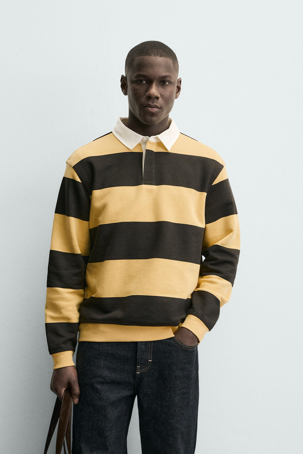 RUGBY SHIRT WITH CONTRAST COLLAR - Zara фото 2