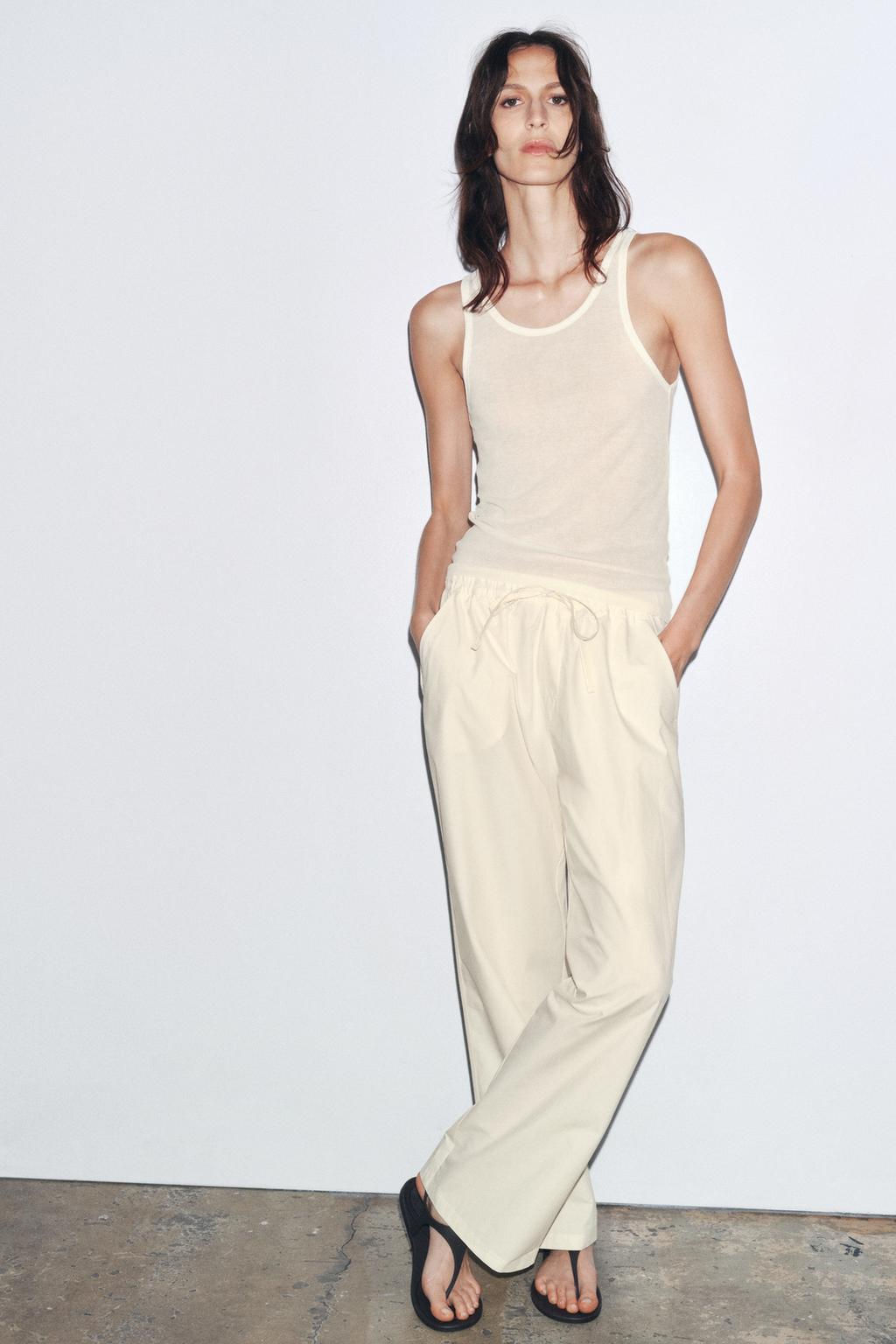 POPLIN PYJAMA TROUSERS - Zara фото 3