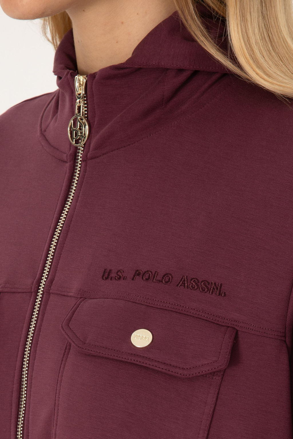 Kad_n Bordo Sweatshirt - U.s. polo assn фото 7