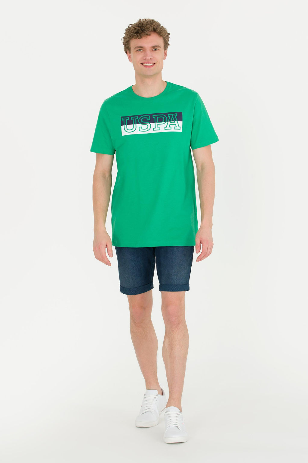 Erkek Ye_il Bisiklet Yaka Ti__rt