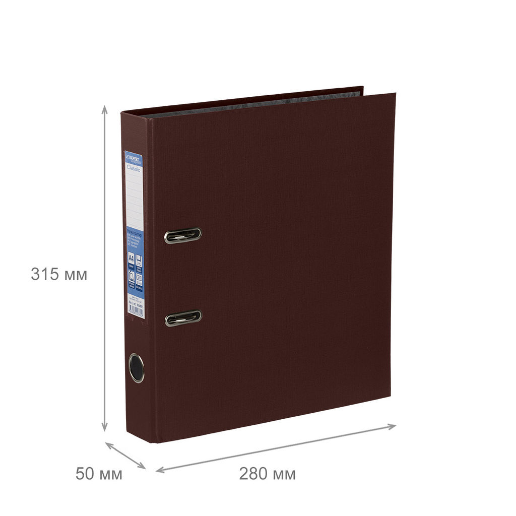 Expert Complete Регистратор PVC 50 мм 10 шт. Classic A4 арочный механ. лён кофейный 251891