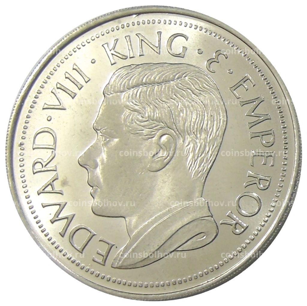 Монетовидный жетон 1 крона 1936 года Кипр (паттерн Едварда VIII)