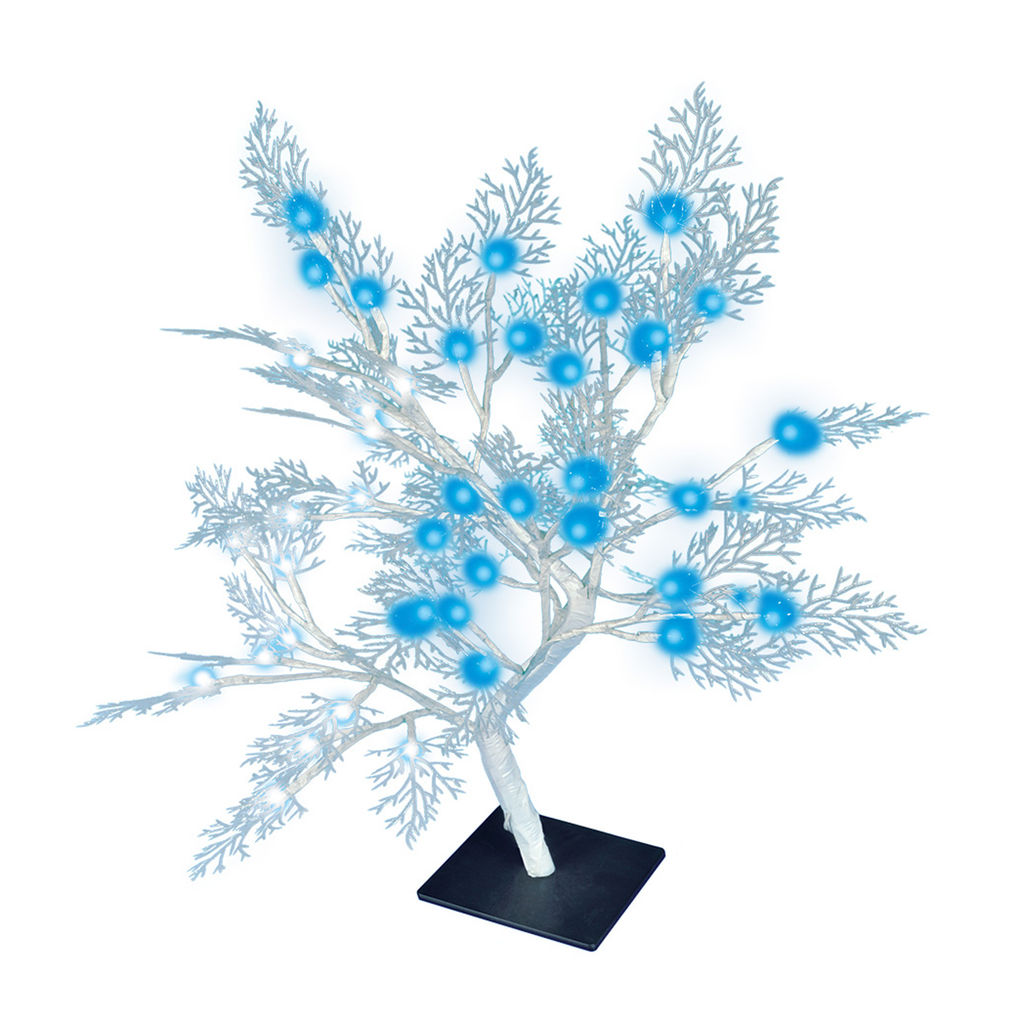 ULD-T3550-054/SWA WHITE-BLUE IP20 FROST Дерево светодиодное Морозко, 50 см. 54 светодиода. Синий и белый свет. Провод белый. TM Uniel. - Volpe фото 2