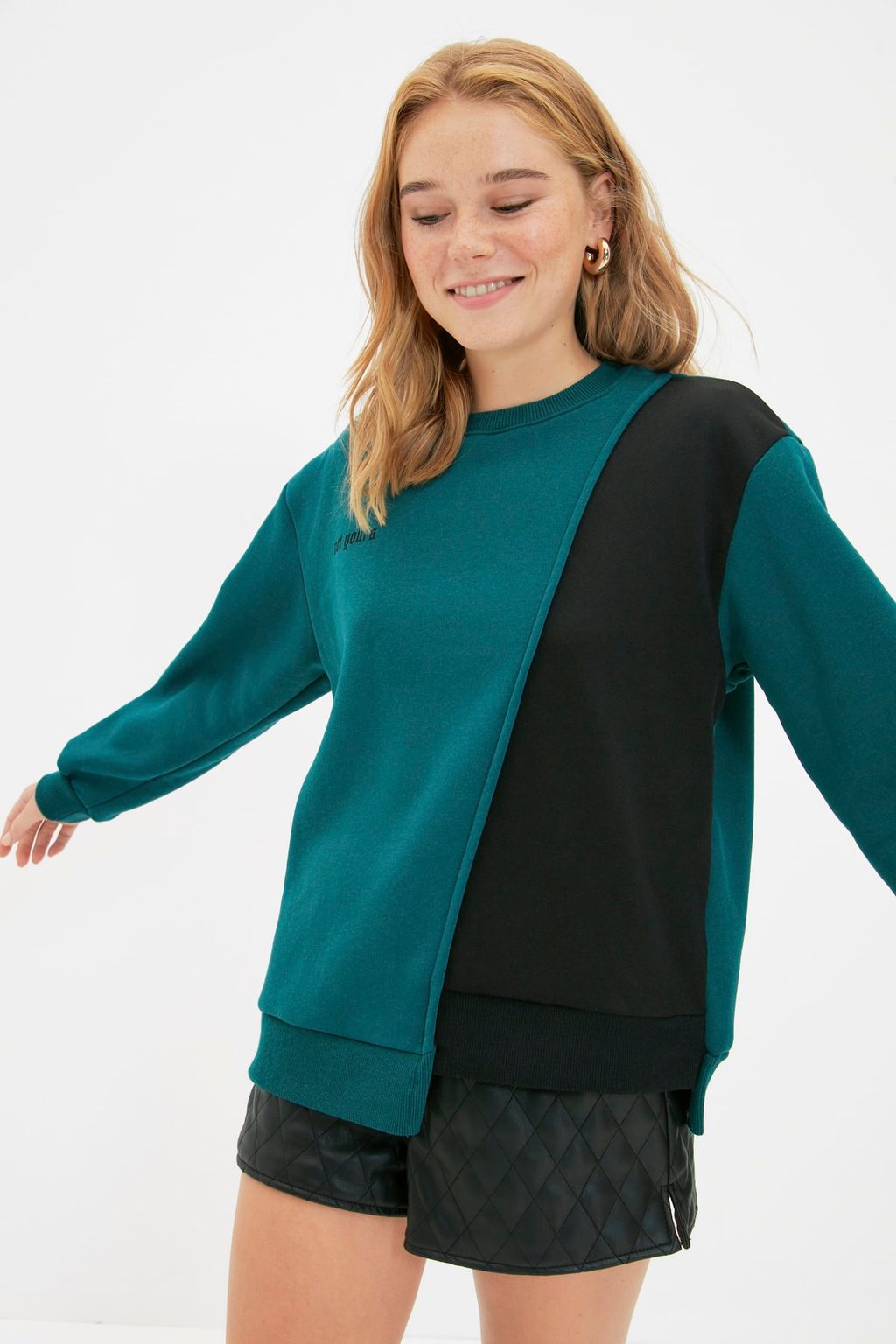 Petrol Bask?l? Basic Orme Sweatshirt