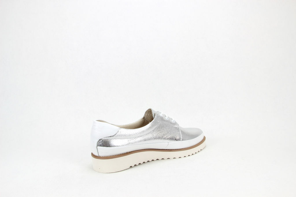 Туфли полуботинки 103.manw.silver/white