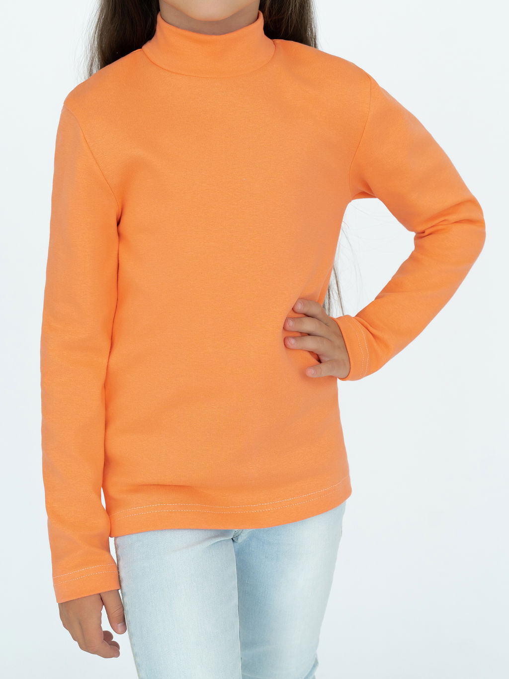 Джемпер-водолазка персик 645 (128, 64)