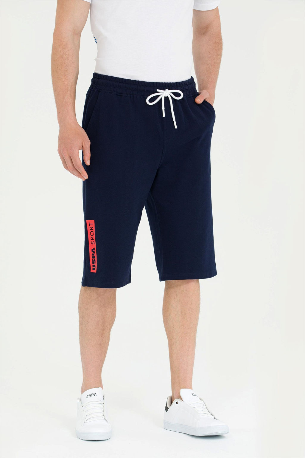 Мужские темно-синие вязаные шорты - U.s. polo assn фото 9