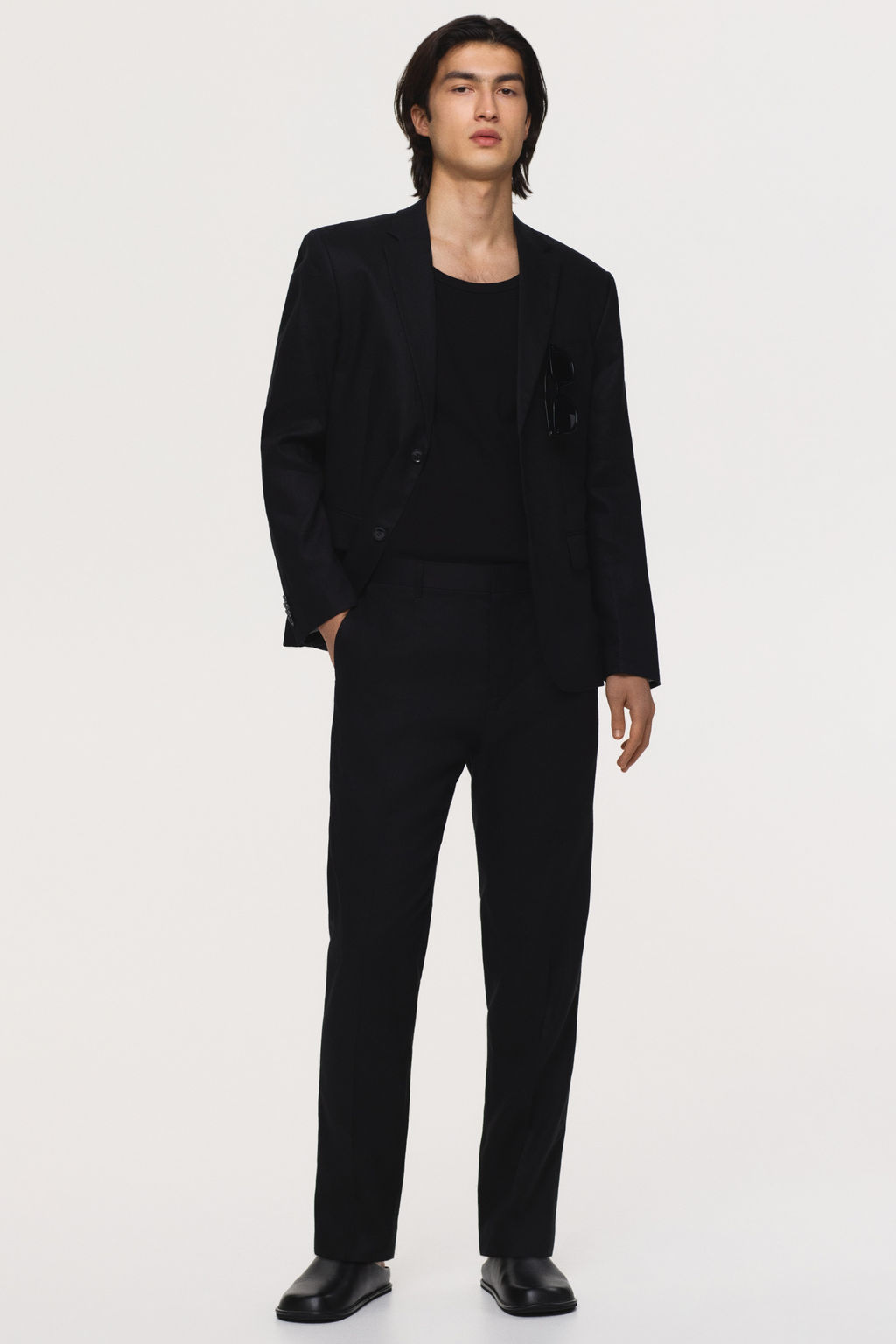 Pantal?n de traje en lino Slim Fit - H&m фото 7