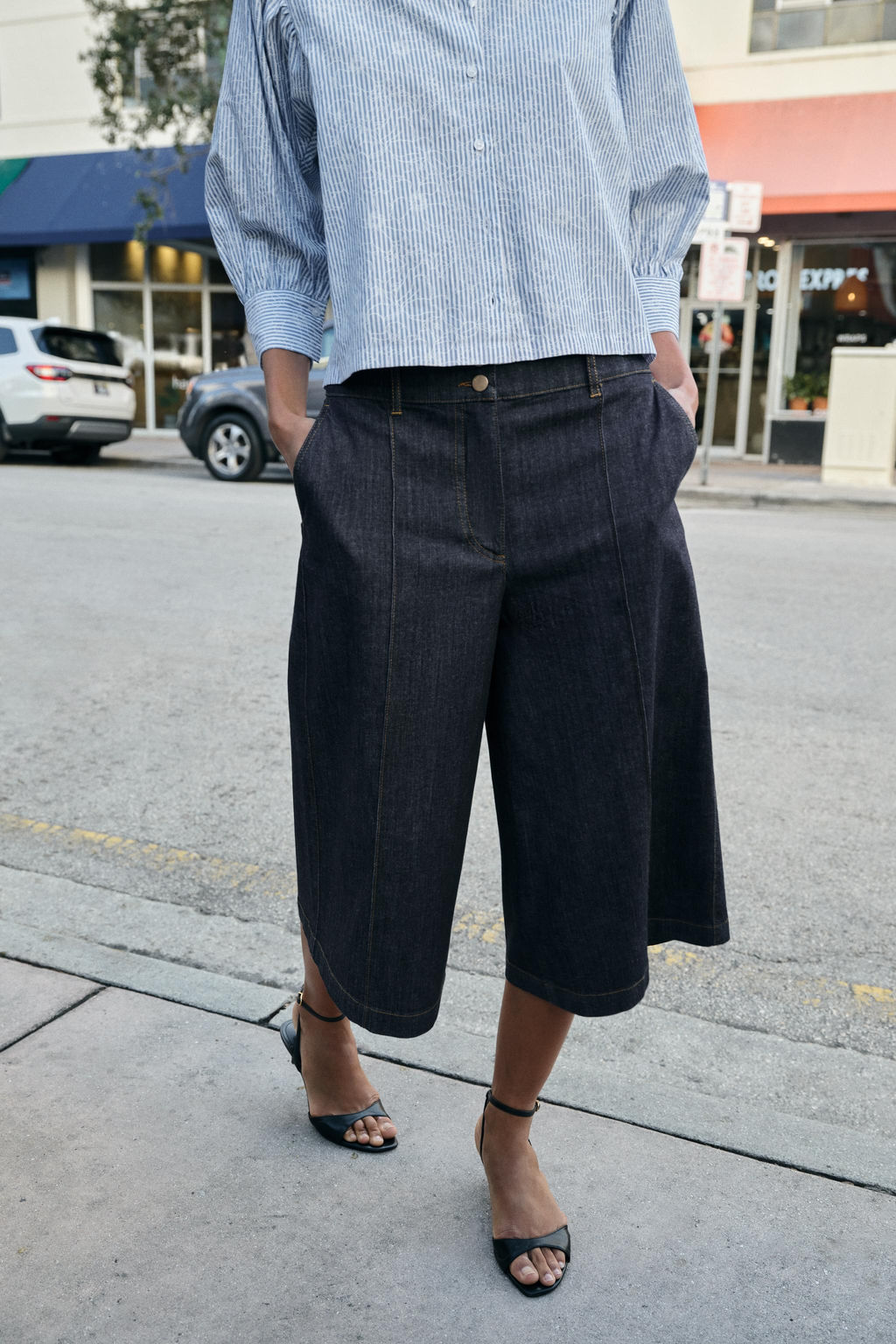 Z1975 LONG DENIM BERMUDA SHORTS - Zara фото 2