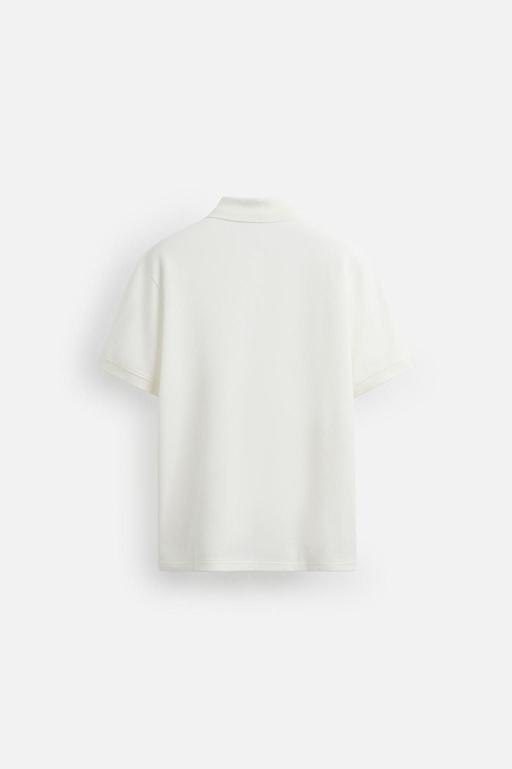 QUARTER-ZIP POLO SHIRT - Zara фото 8