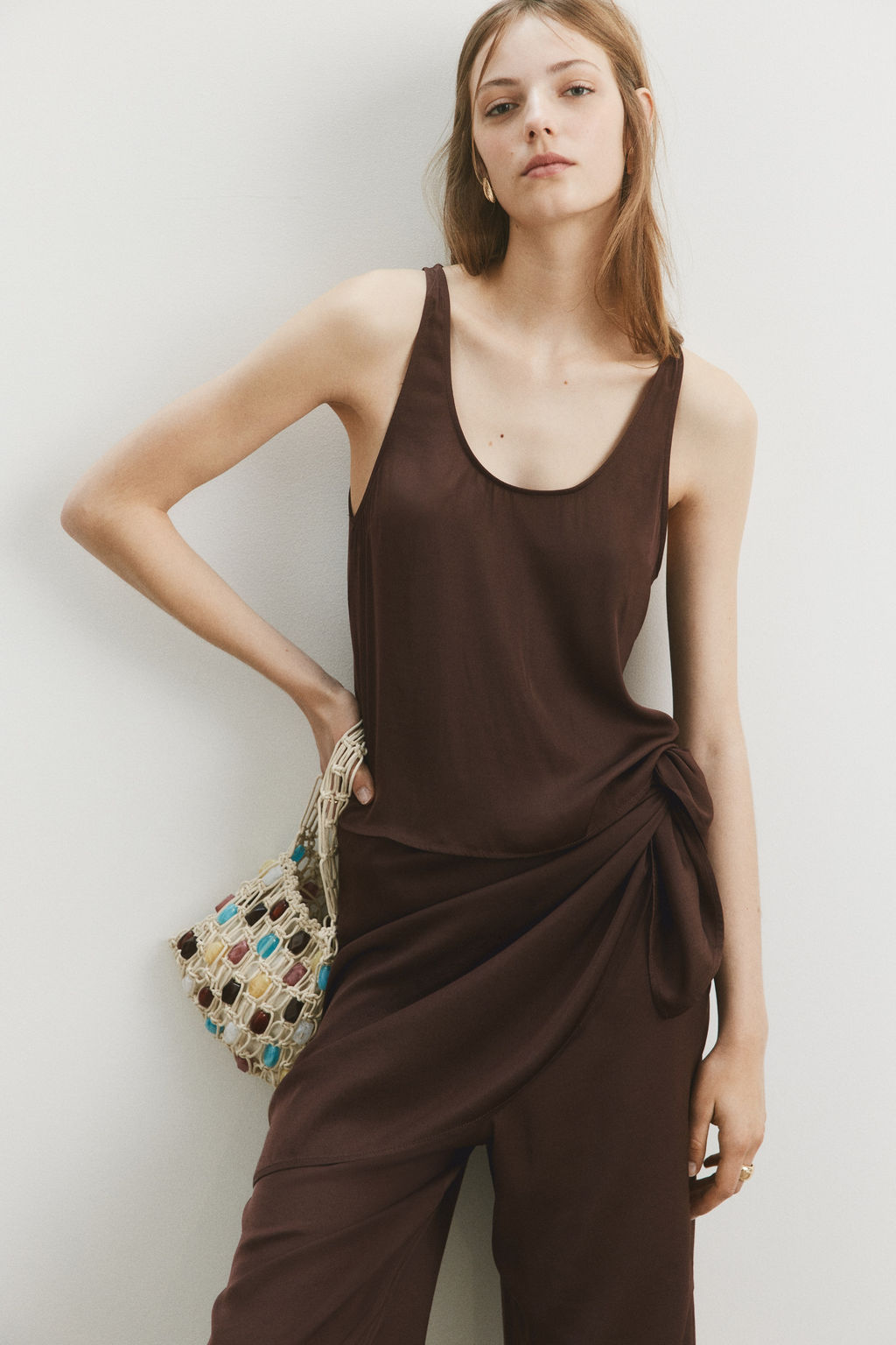 Pantal?n de gasa con pa?uelo decorativo - H&m фото 4