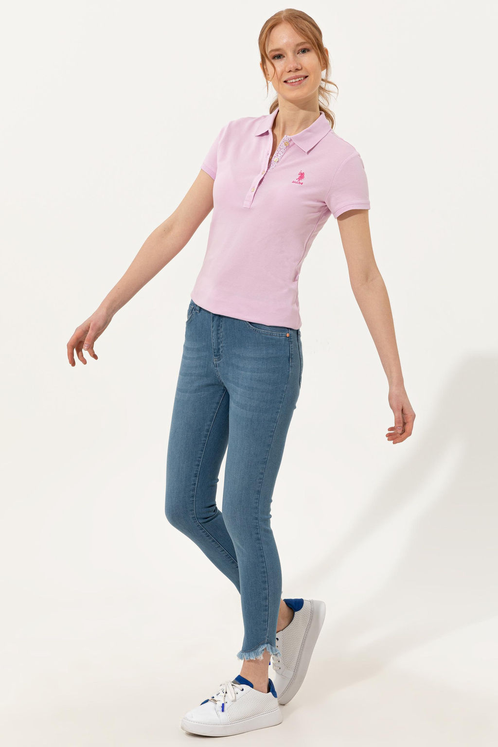 Женские голубые джинсовые брюки Неожиданная скидка в корзине - U.s. polo assn фото 8