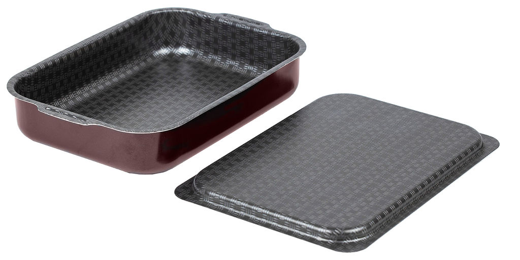 Калитва Противень 190*250мм, мет/кр внутр. полихромное покрытие Кружево  фото 5