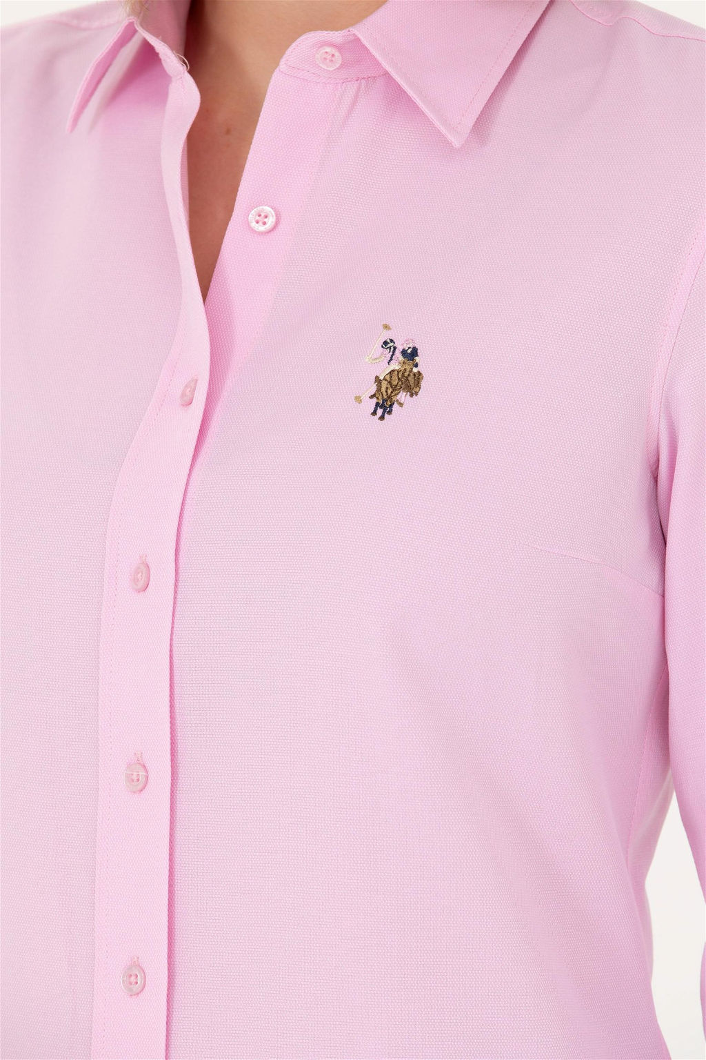 Женская базовая рубашка с длинным рукавом Magnolia Неожиданная скидка в корзине - U.s. polo assn фото 7