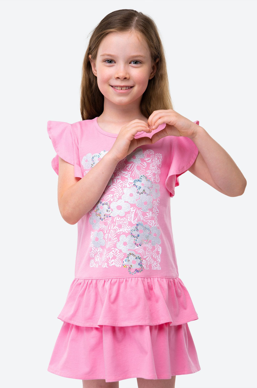 Летнее хлопковое платье для девочки Happy Fox  фото 3