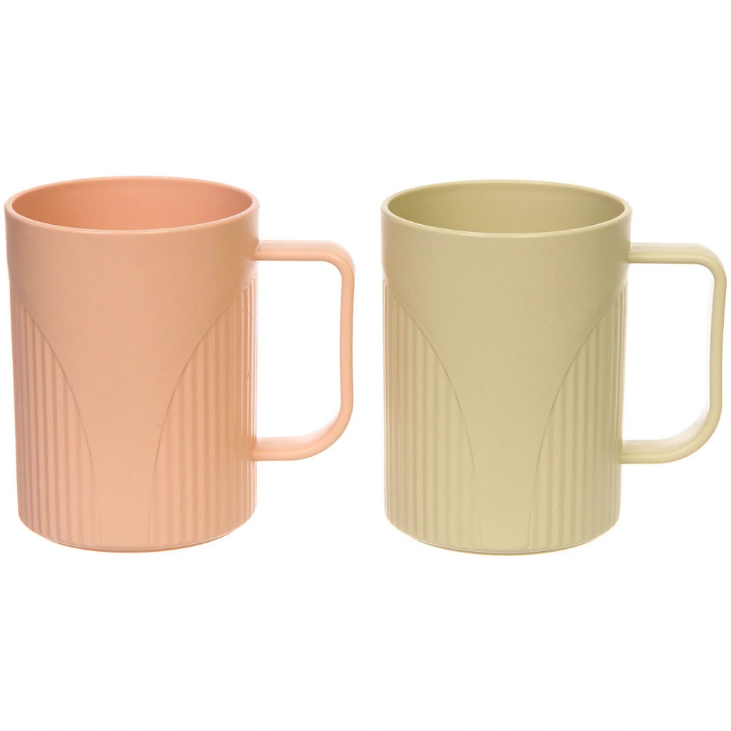 Цена за 3 шт. Кружка пластиковая 500мл "Стиль", микс цветов