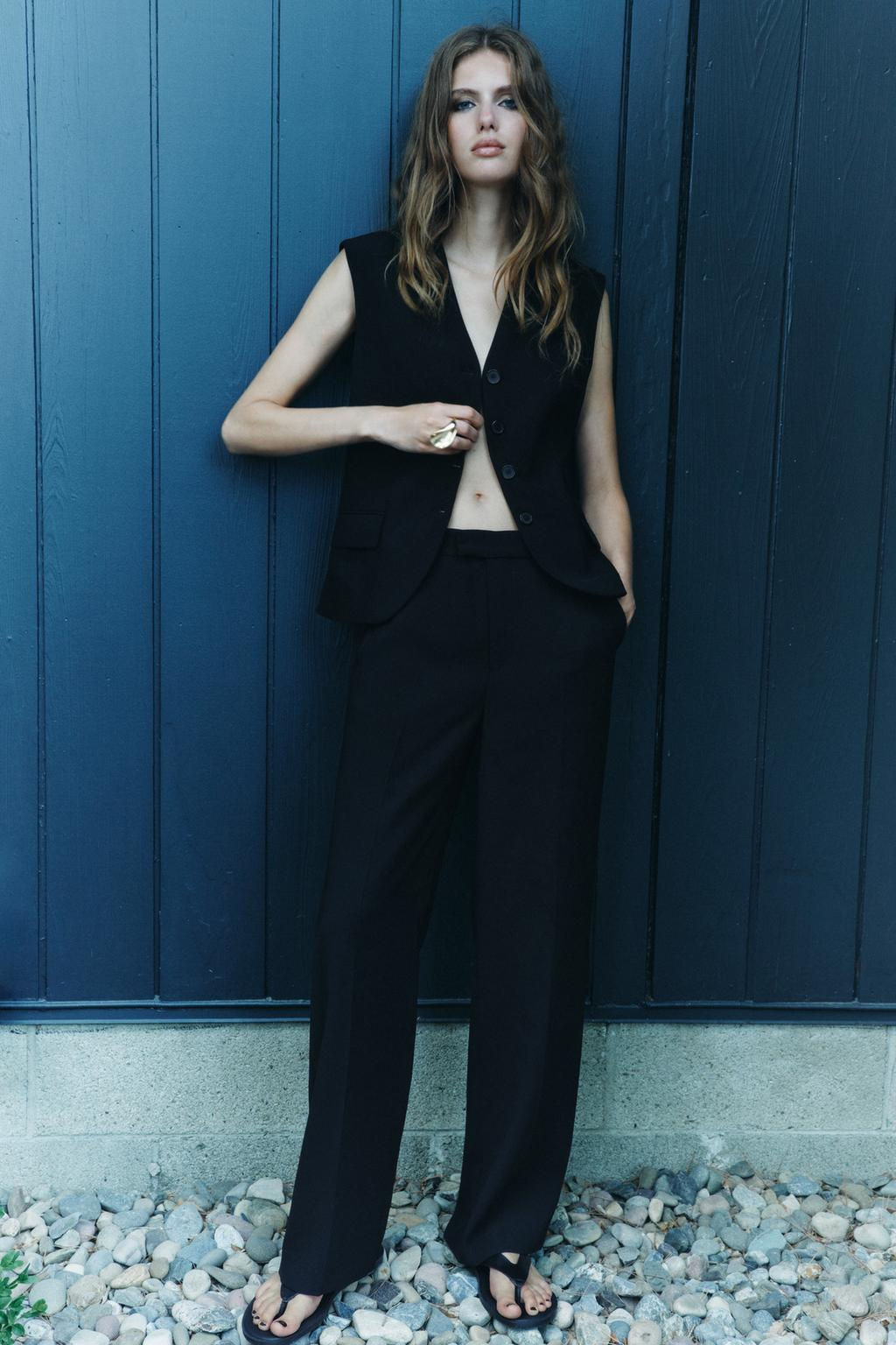 ZW COLLECTION WAISTCOAT WITH POCKETS - Zara фото 4