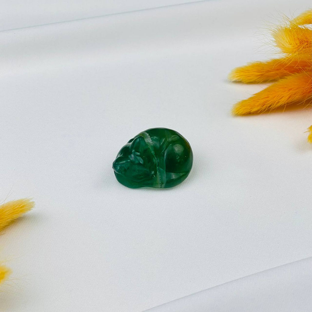 Фигурка Кошка из Флюорита - Радуга самоцветов фото 4