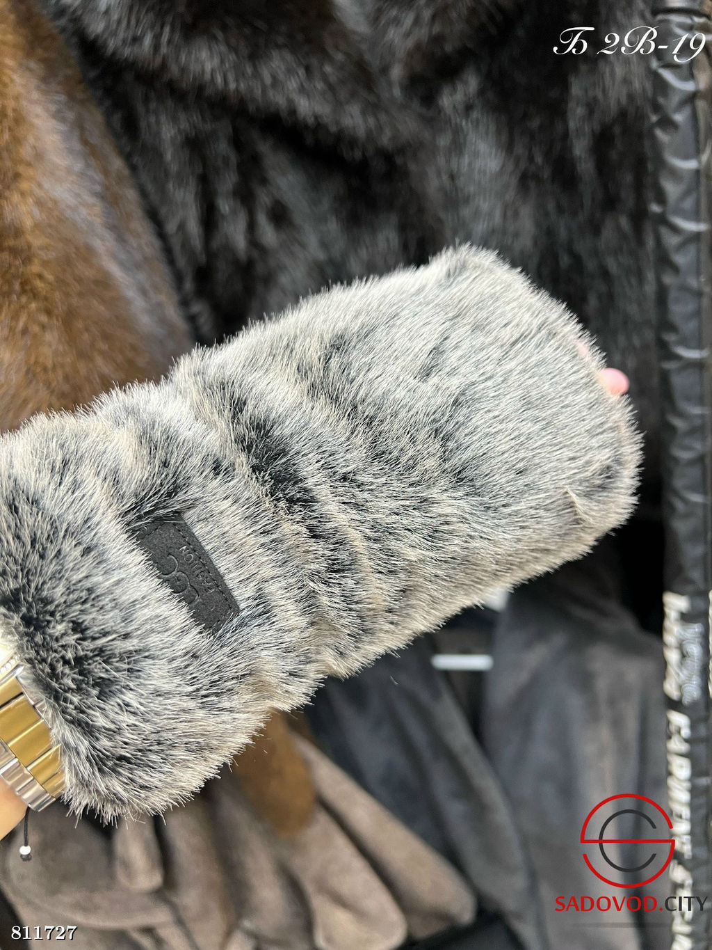 Митенки женские с мехом - Bruno фото 2