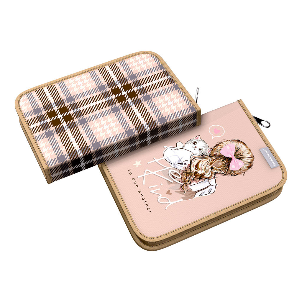 Цена за 1 шт. Пенал-книжка без наполнения ErichKrause 135x205x30мм Lovely Friends