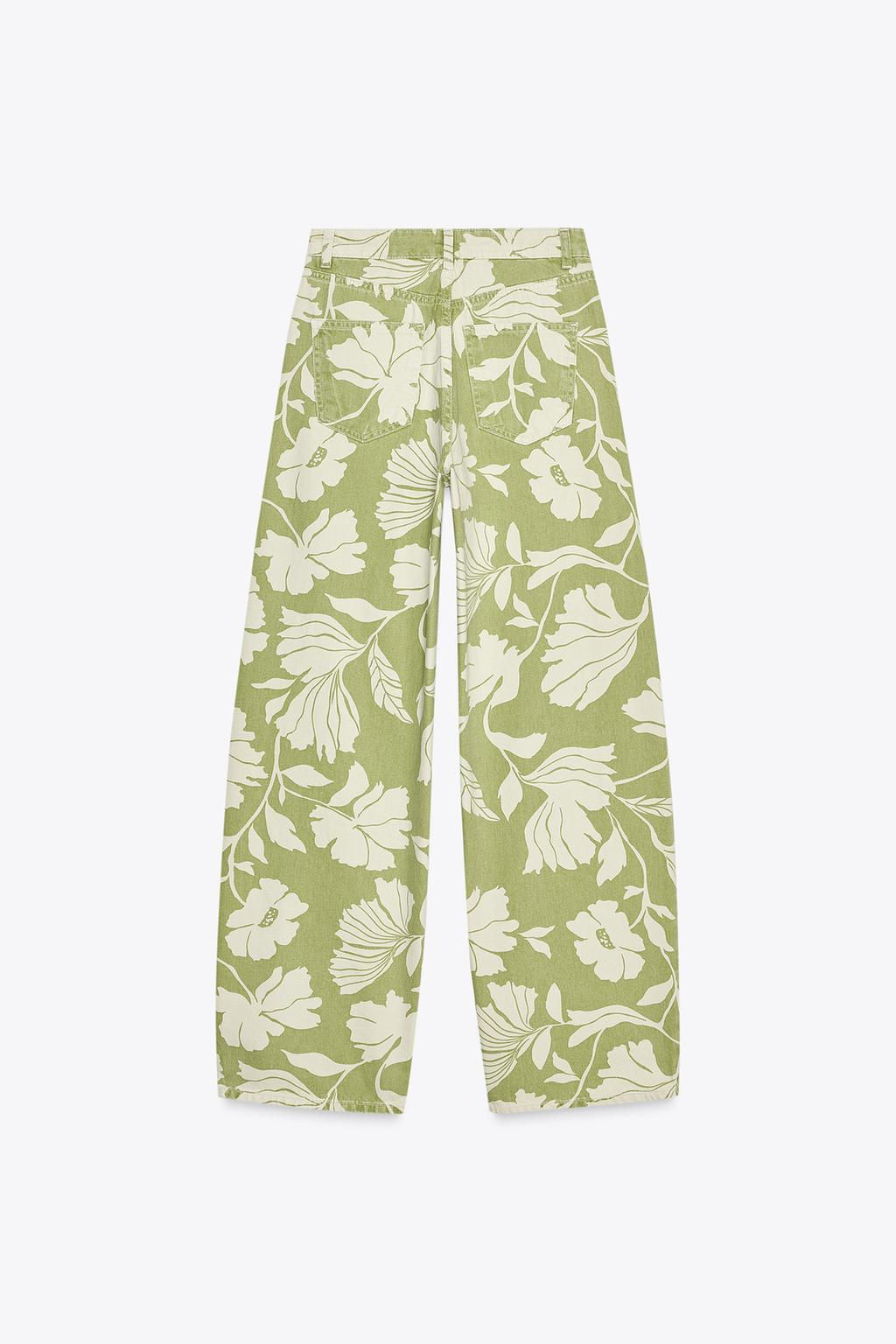 JEANS Z1975 STRAIGHT HIGH-WAIST FULL LENGTH PRINT - Zara фото 6