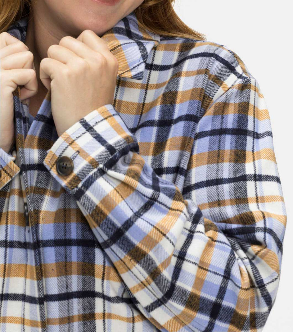 Фланелевое пальто, цветное - Sheego фото 8