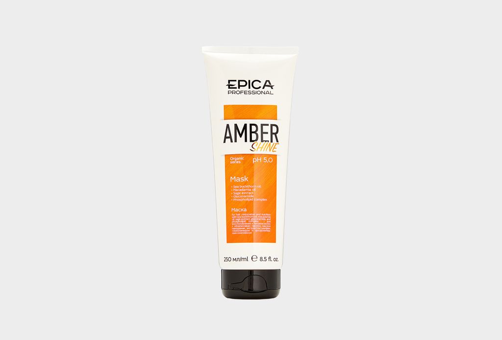 EPICA Amber Shine ORGANIC Маска для восстановления и питания, 250 мл.