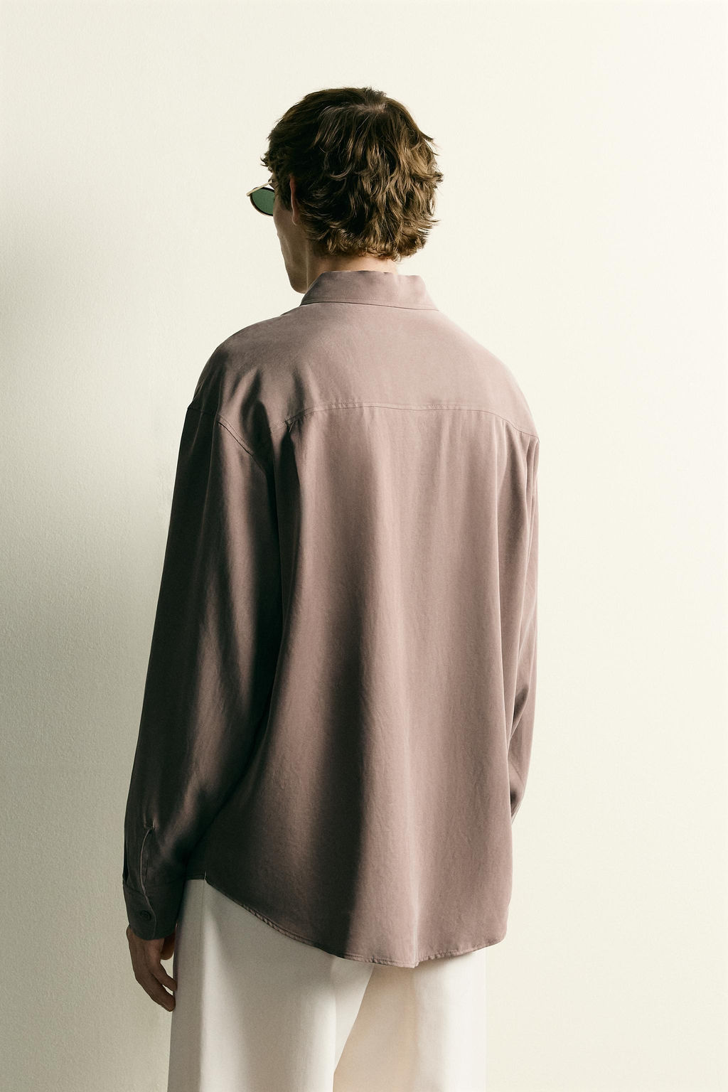 CAMISA FLUIDA RELAXED FIT / Gris topo - Zara фото 3
