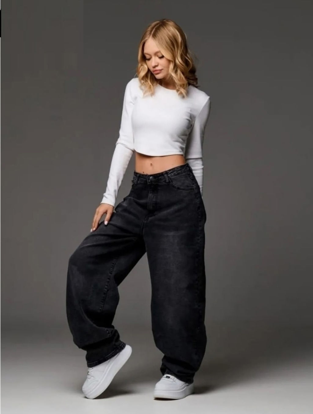 Джинсы багги