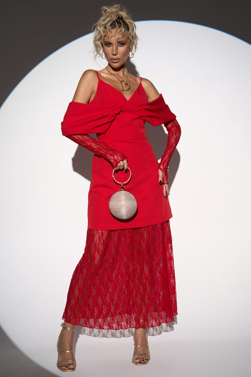 Кружевная юбка Пэрис (красный) - Эльза фото 2