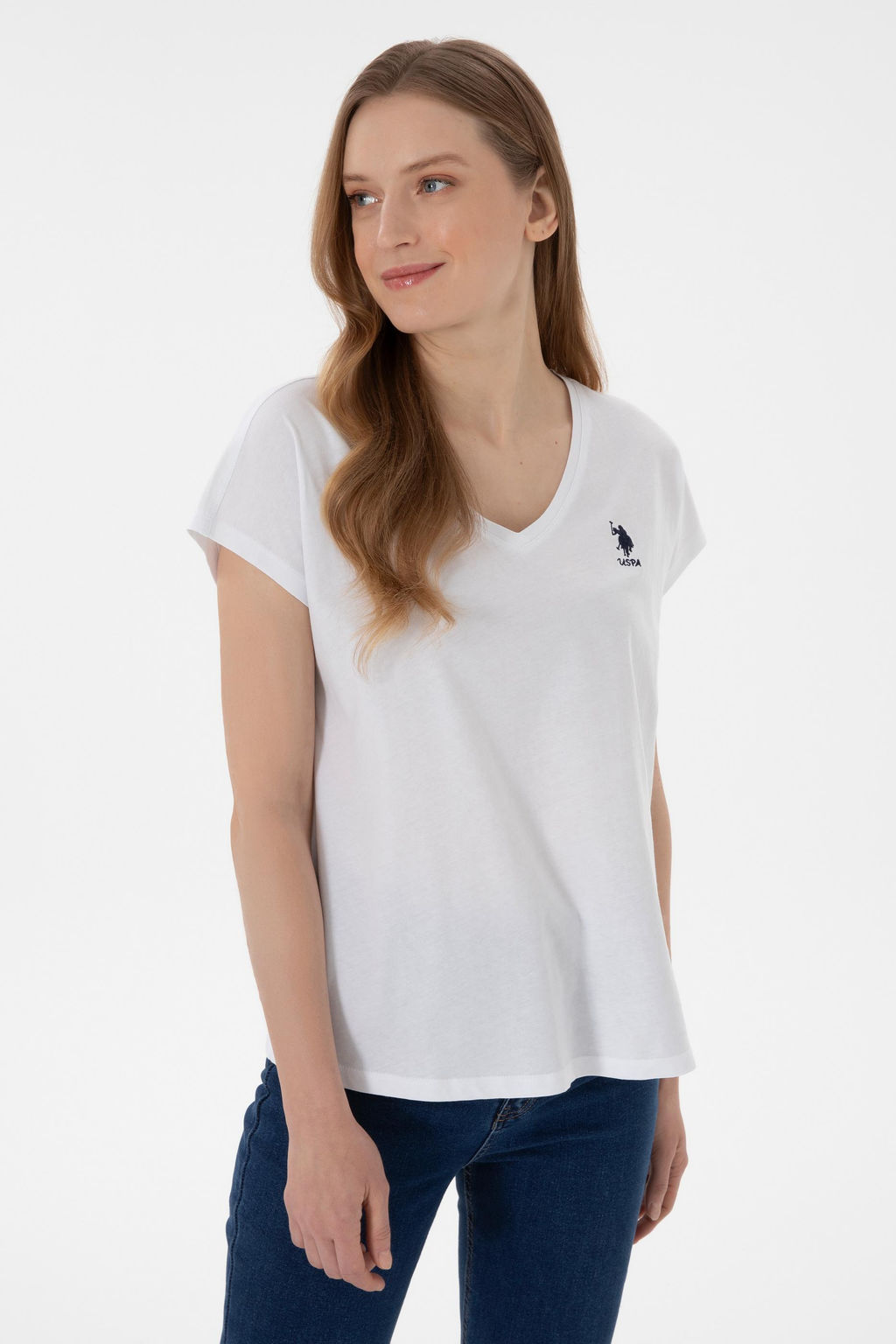 Kad_n Beyaz Basic Ti__rt Sepette S_rpriz _ndirim - U.s. polo assn фото 2