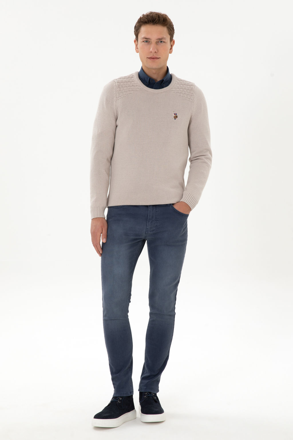 Erkek _ndigo Slim Fit Jean Pantolon - U.s. polo assn фото 7