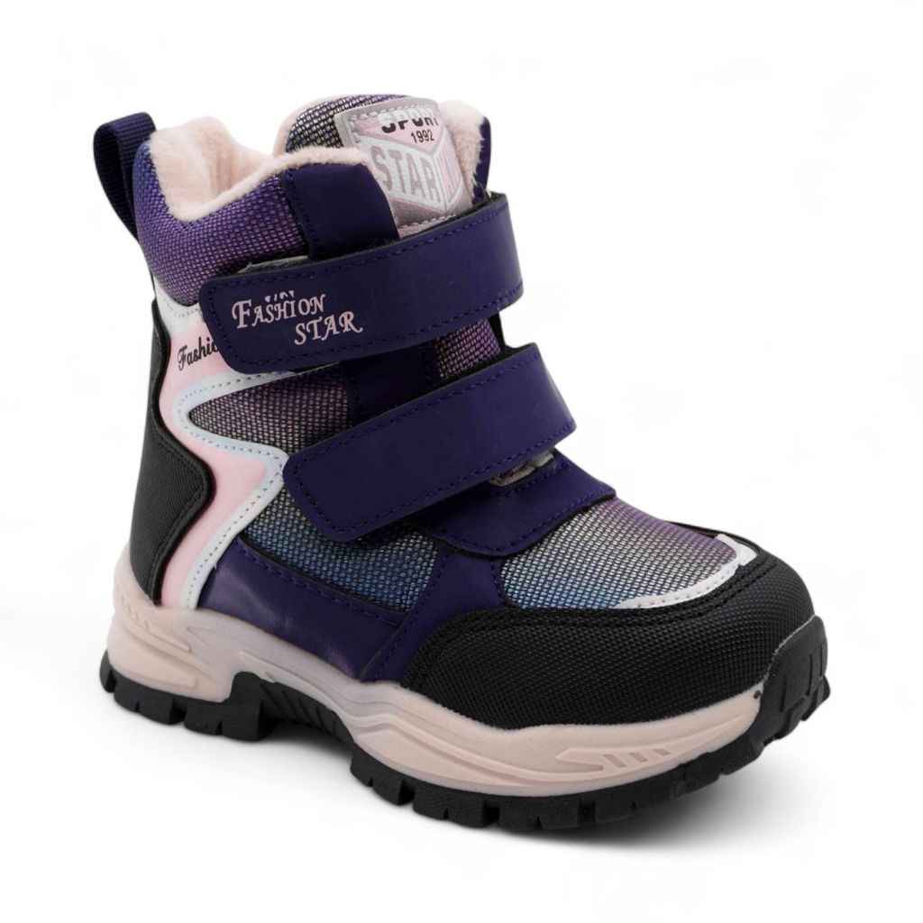 Ботинки мембранные на меху В6673-12 синие