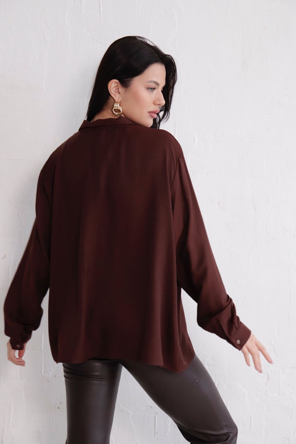 11182 Рубашка коричневая - Martichelli фото 8