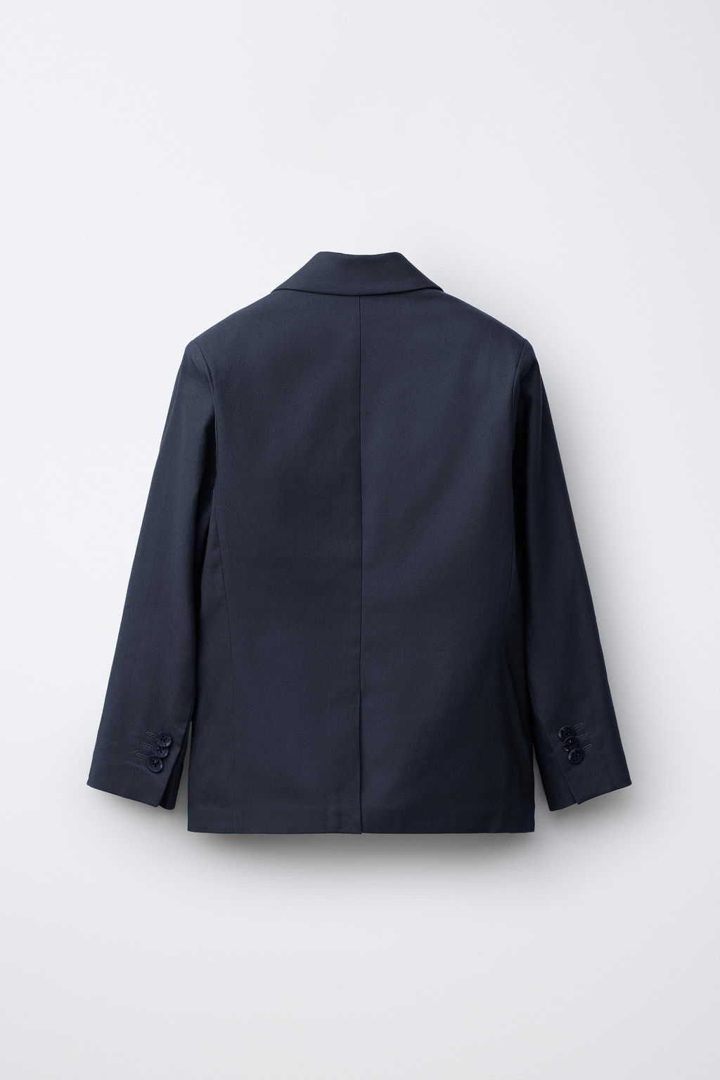 BLAZER TRAJE CON ALGOD?N Y LINO / Marino - Zara фото 2