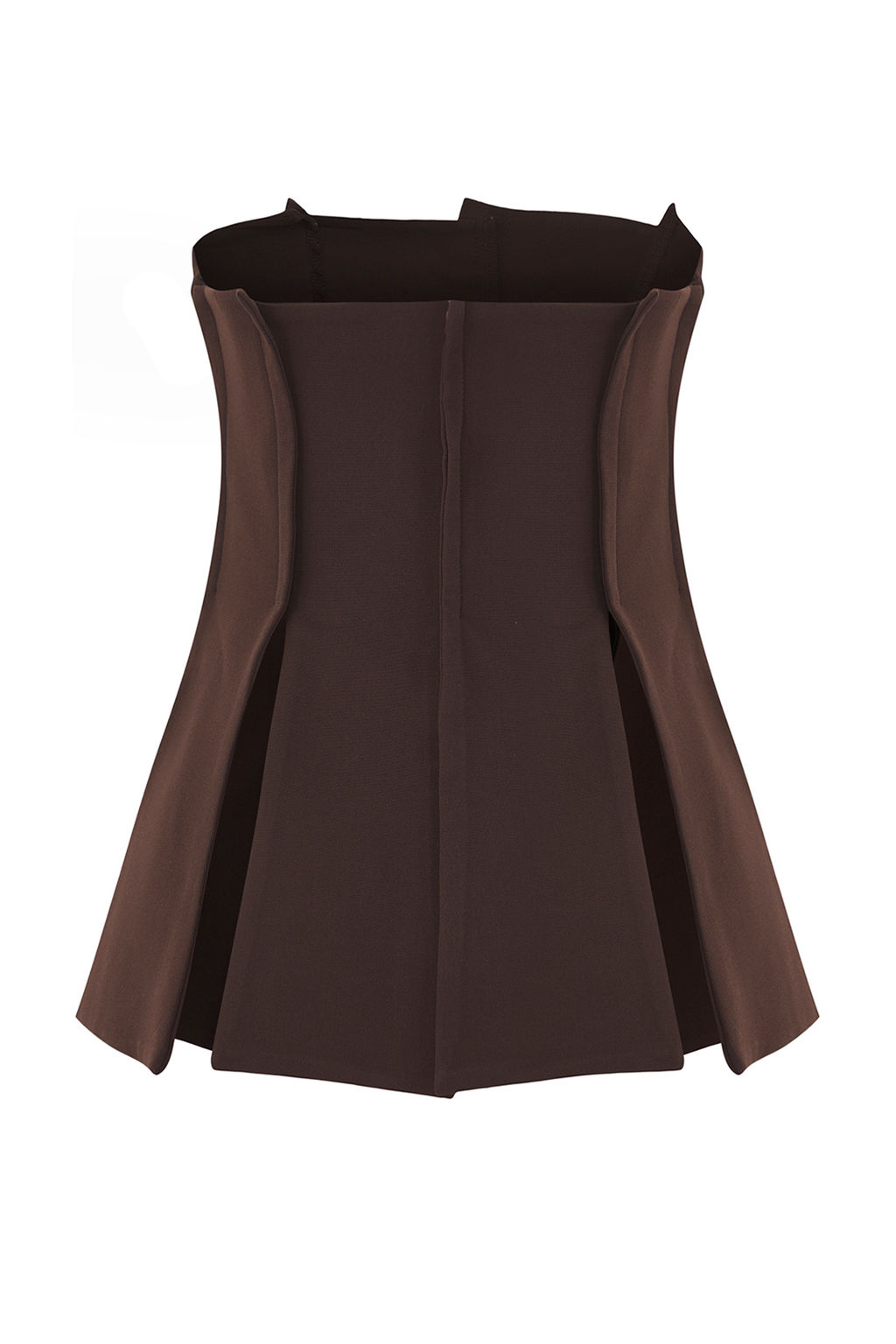 Kahverengi Limited Edition Fitted Straplez Dokuma Bluz TWOAW26BZ00155