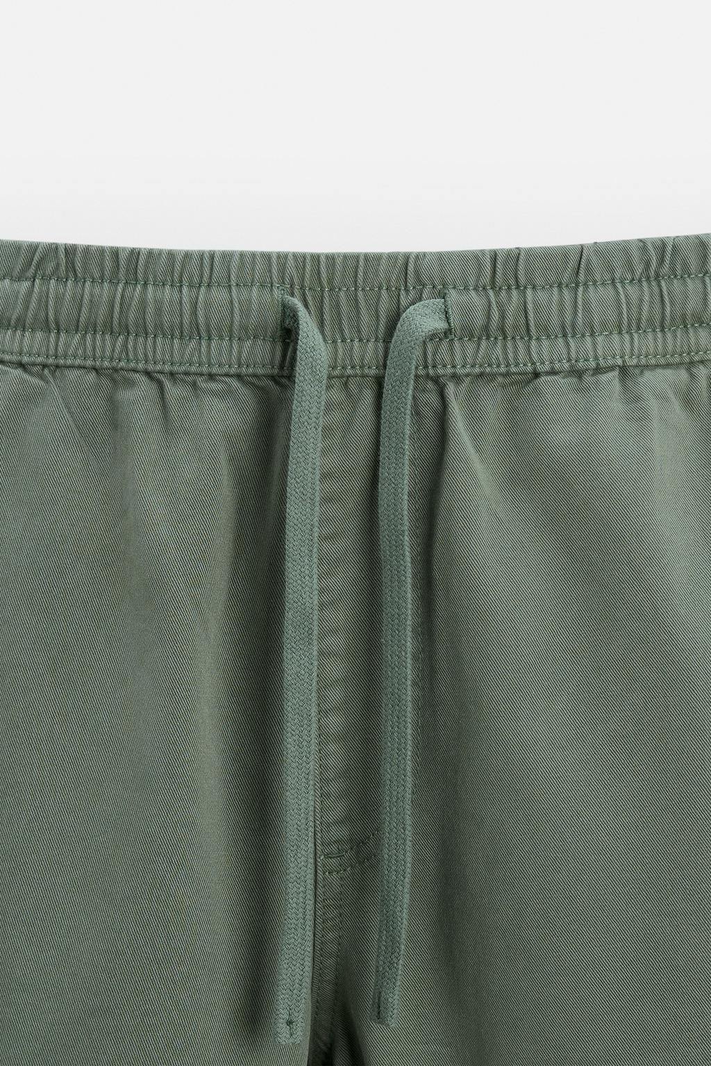 WASHED JOGGER WAIST TROUSERS - Zara фото 34