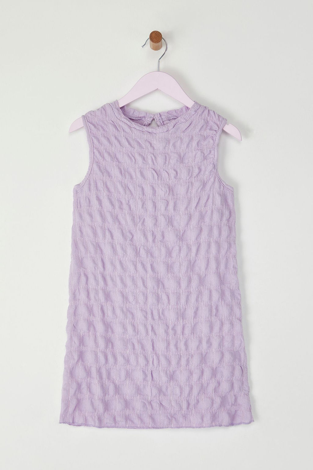 Lila K?z Cocuk Mini Me Dokulu Orme Elbise TKDSS25EL00013