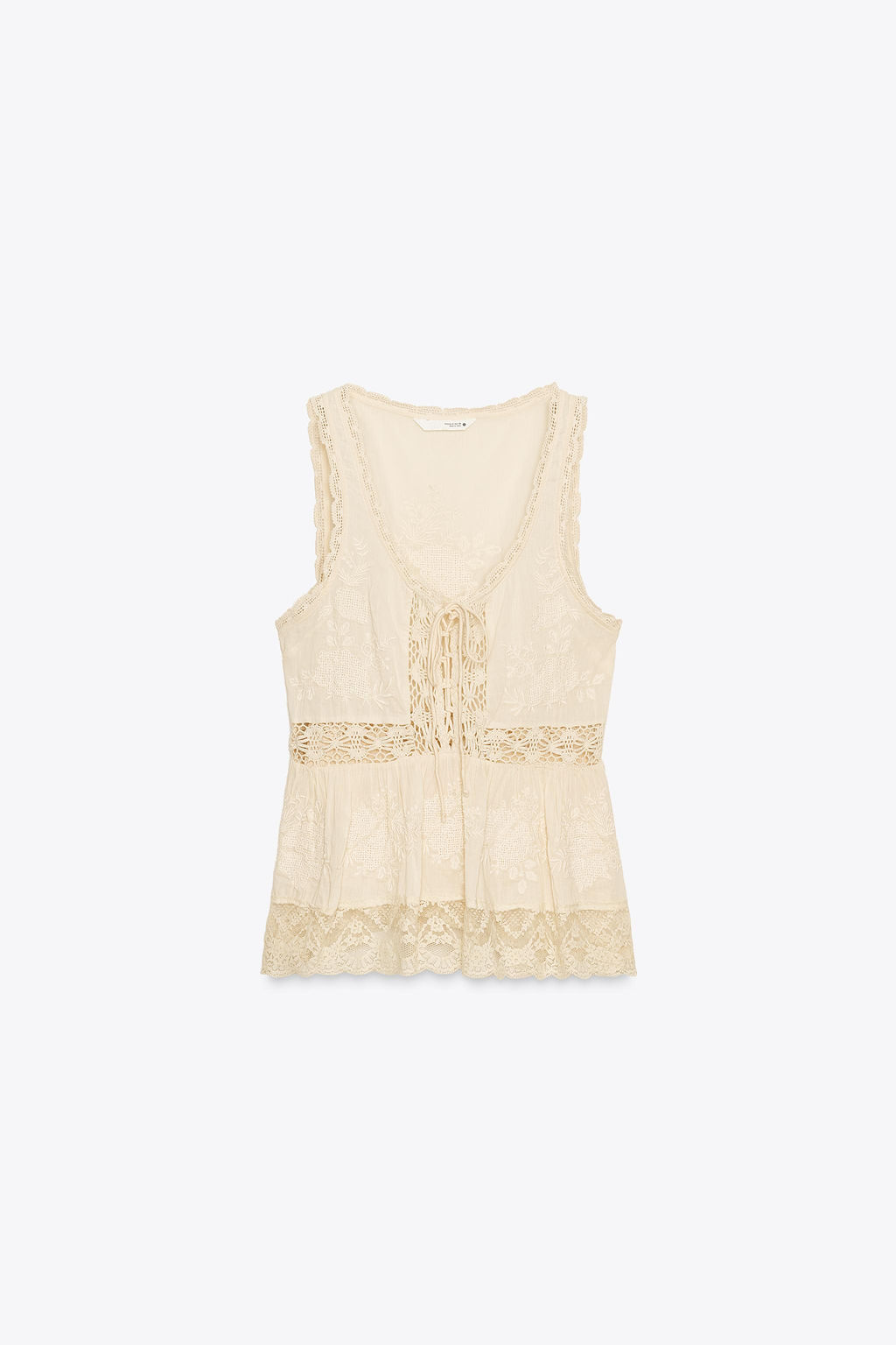 ZW COLLECTION EMBROIDERED ROMANTIC TOP - Zara фото 13