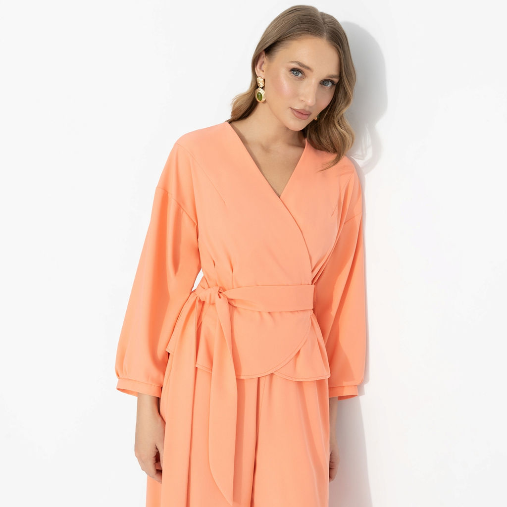 Блуза, освежающая лицо, Восхитительные охваты (теплый коралл) - Charutti фото 7