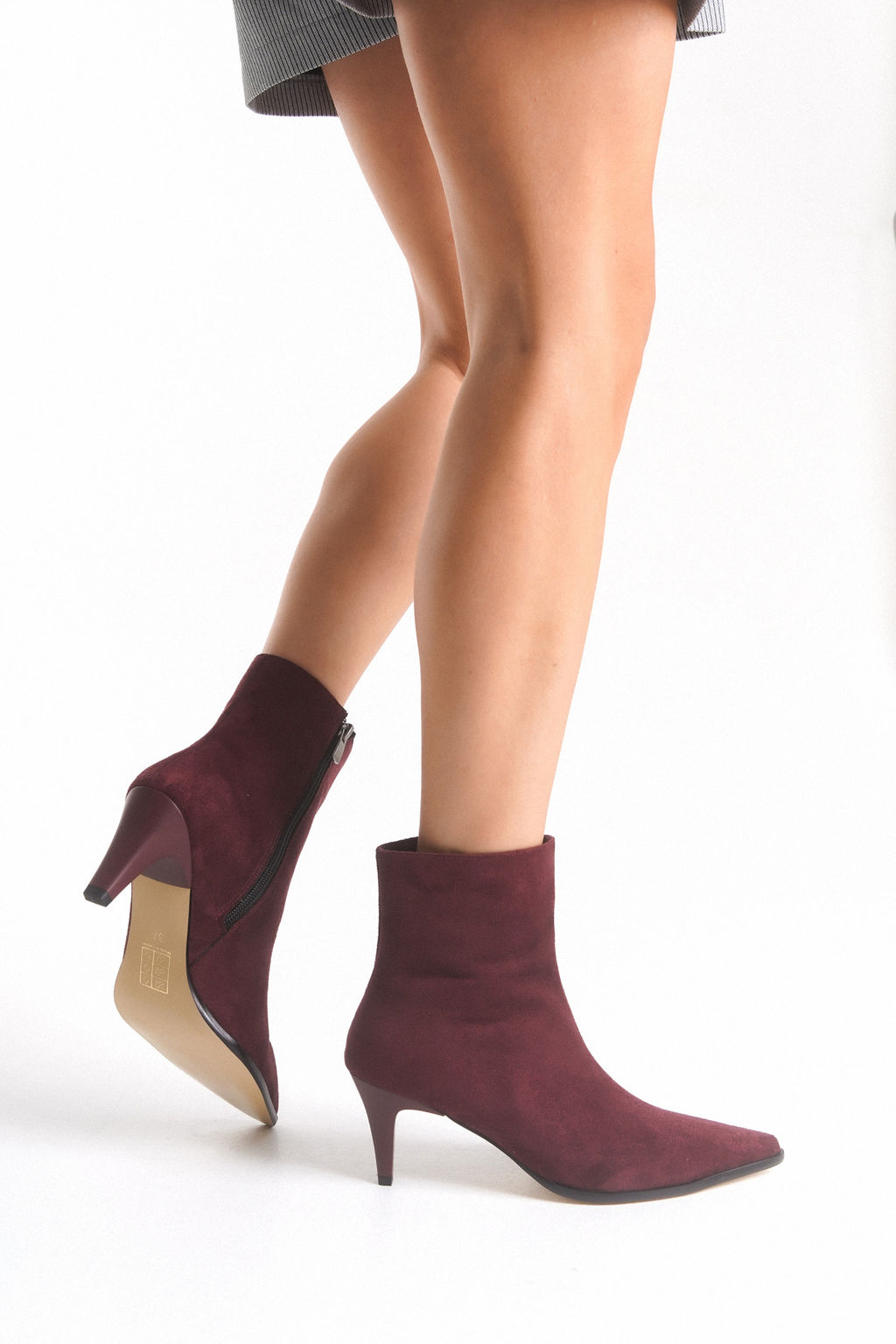 Taba Suet Sivri Burun Ince Topuklu Kad?n Bot 
TAKAW26BO00049 - Trendyolmilla фото 14