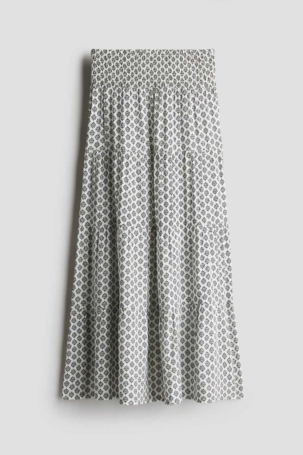 Falda escalonada con cintura nido de abeja - H&m фото 2