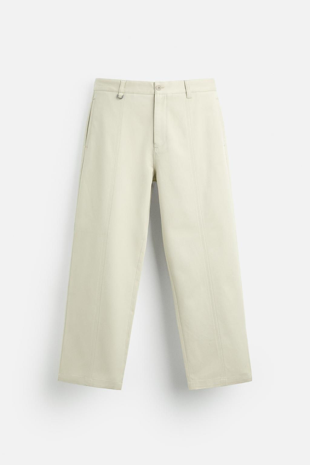 TEXTURED STITCH TROUSERS - Zara фото 6