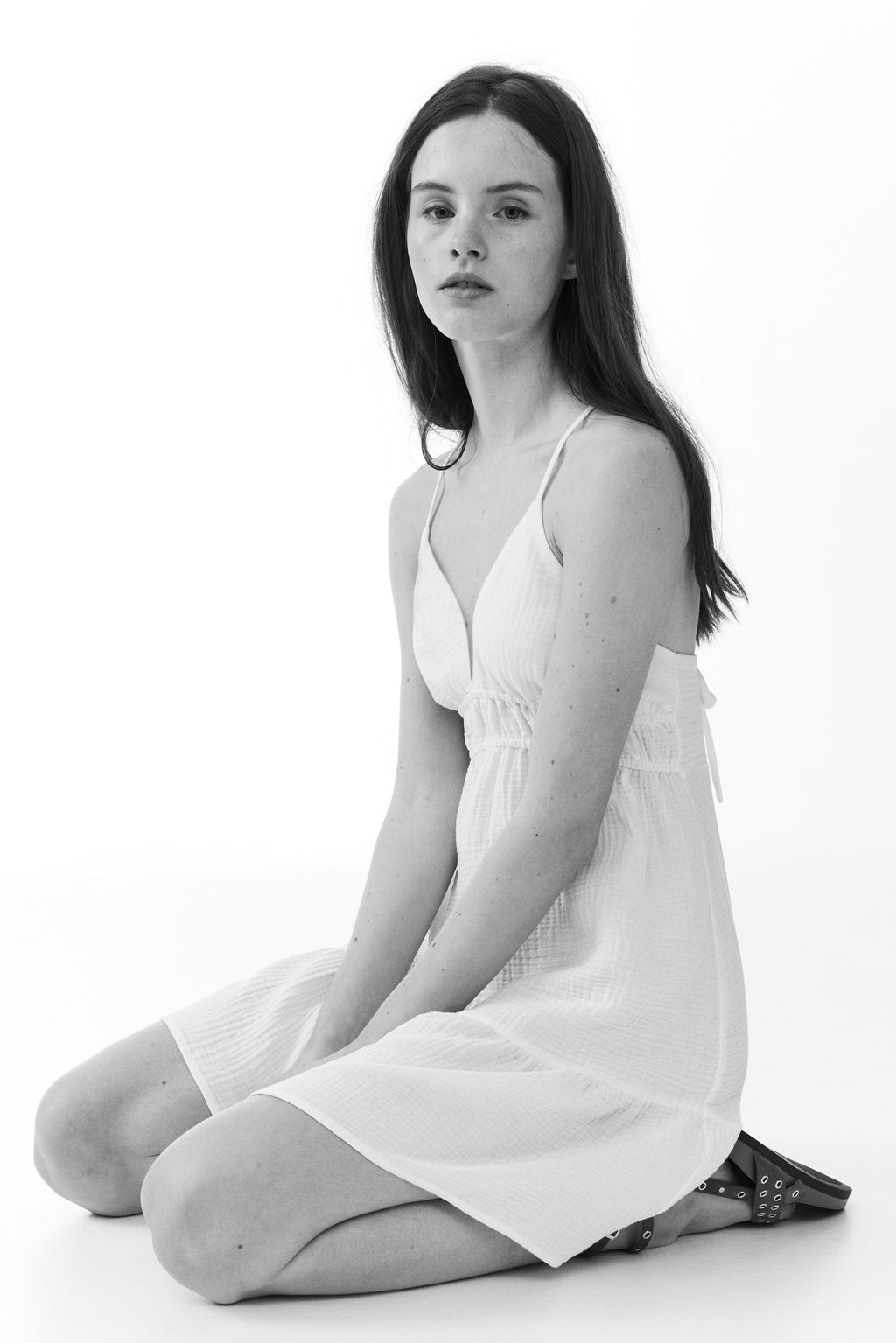 Vestido de muselina con espalda descubierta - H&m фото 4